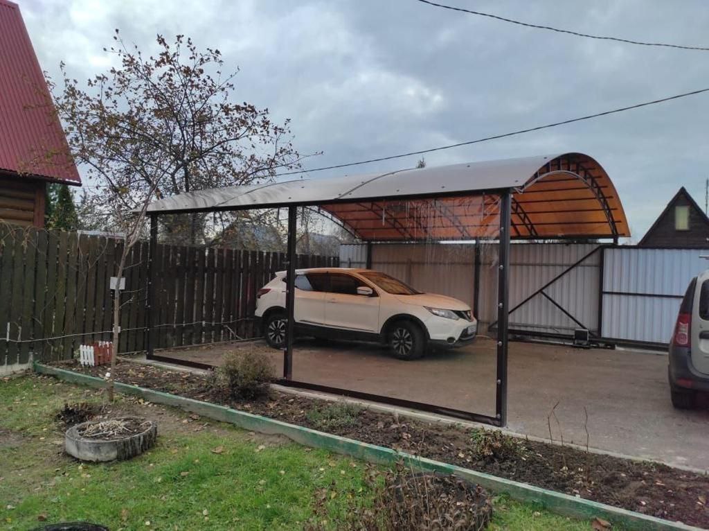 Прозрачные шторы ПВХ для навеса под автомобиль в Вольгинском